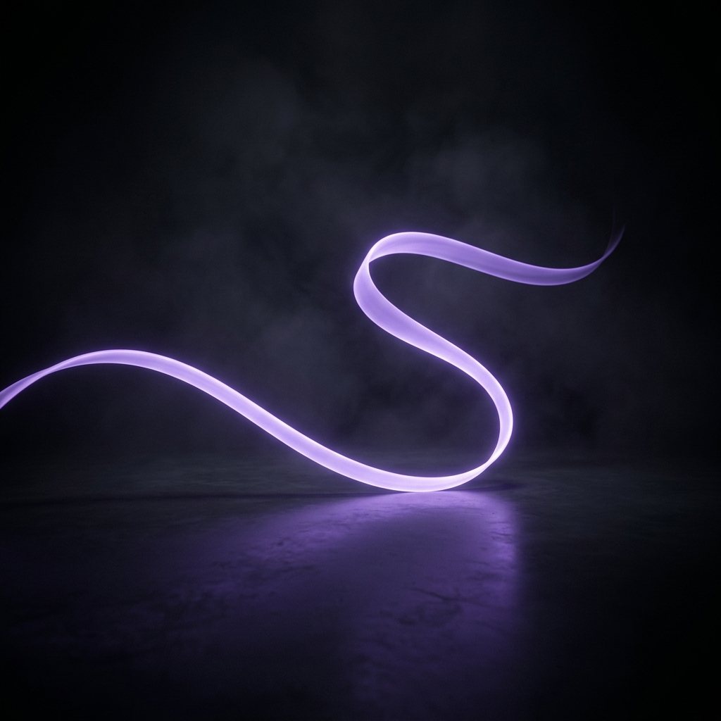 Violettes Lichtband